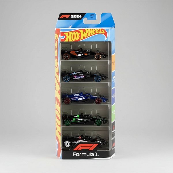 Carrinho Hot Wheels Pack C/ 5 - Edição Formula 1 F1