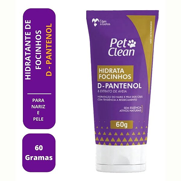 Creme Hidratante De Focinhos Hidrata Cães Gato Pet Clean 60g