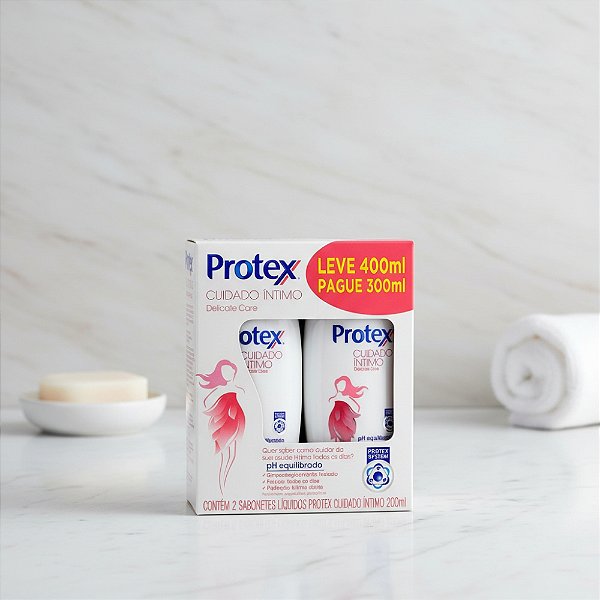 Pack Sabonete Líquido Íntimo Delicate Care Protex Cuidado Íntimo
