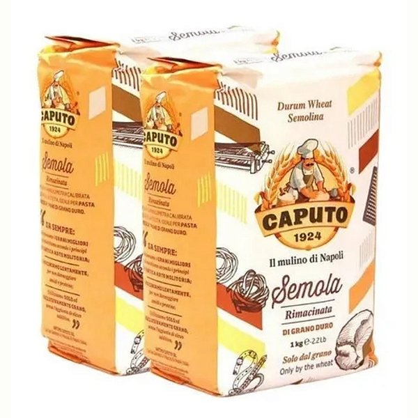 Farinha Italiana Caputo Tipo 00 Semola Grano Duro Rima 2kg