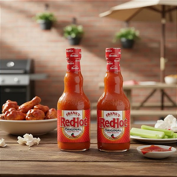02 Molhos De Pimenta Frank's Redhot Original 354ml Cada