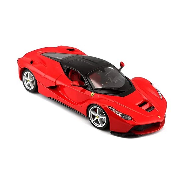 Miniatura Ferrari Laferrari Vermelha Burago 1/24 Vermelho