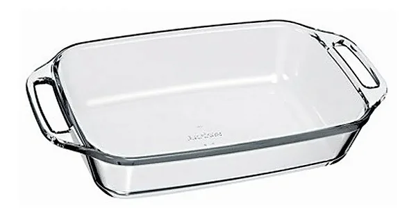Assadeira Travessa Retangular Seletta Sem Tampa 3,5l Marinex Vidro