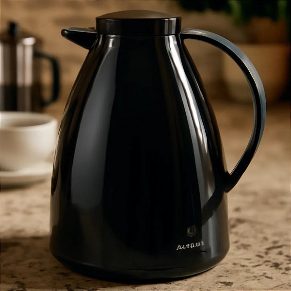 Garrafa Térmica Bule Viena Preto 750ml Invicta Até 6h Quente