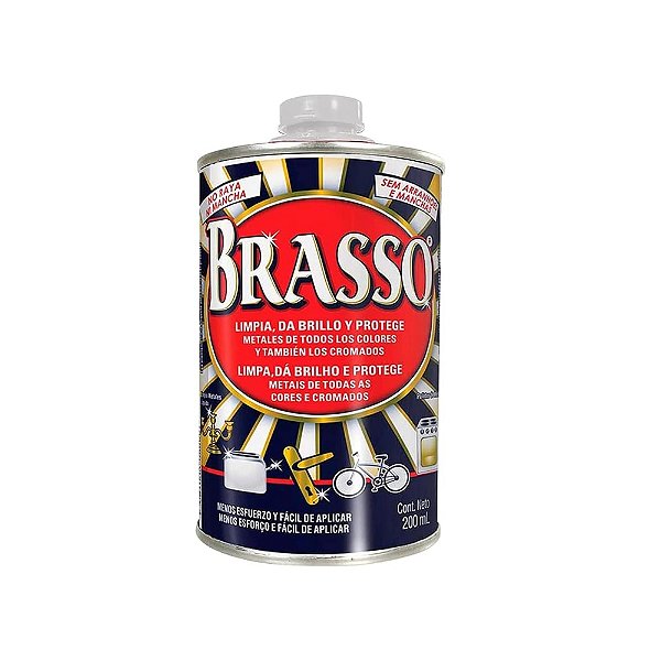 Polidor de Metais Brasso 200ml, Prata