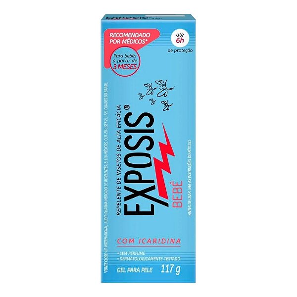 Repelente Gel Exposis Sem Perfume Bebê 117g
