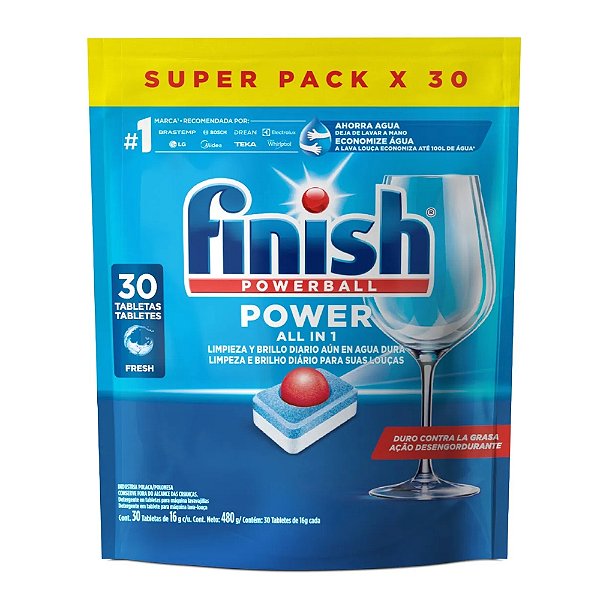 Detergente Para Lava Louças Powerball Em Tabletes Com 30 Uni