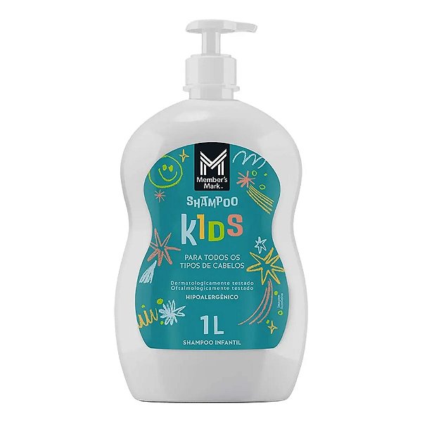 Shampoo Infantil Kids Hipoalergênico Tamanho Grande 1l