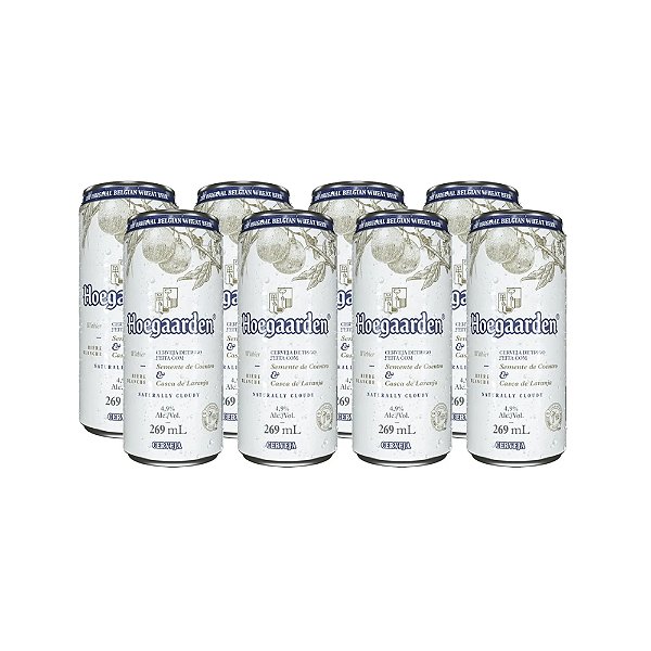 Cerveja Hoegaarden Witbier 269ml Pack 8 Unidades