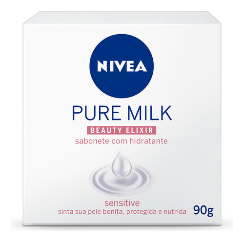 Nivea Sabonete Em Barra Pure Milk Sensitive 90g