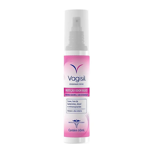Desodorante Íntimo Vagisil Odor Block Previne Odores 60ml