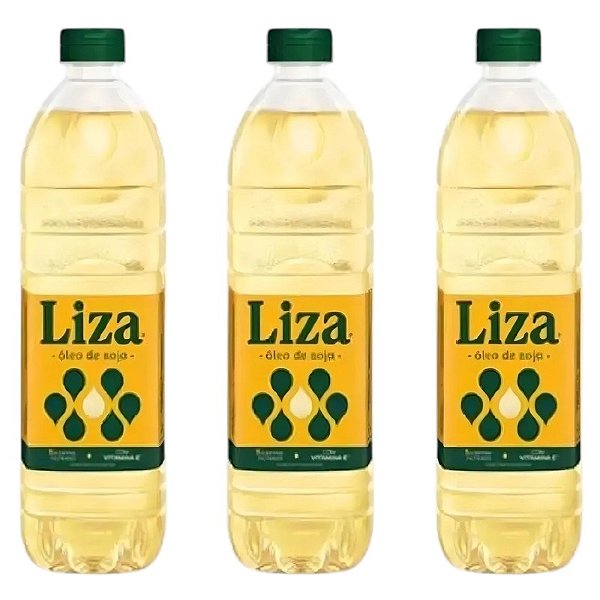 Kit 3 Óleo De Soja Liza 900 Ml