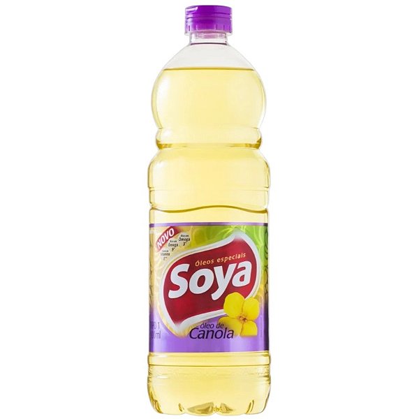 Óleo De Canola Soya Garrafa Sem Glúten 900ml