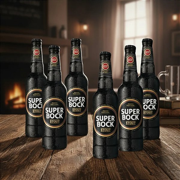 Cerveja Super Bock Stout 6 X 330ml 5% Portuguese Dark Beer