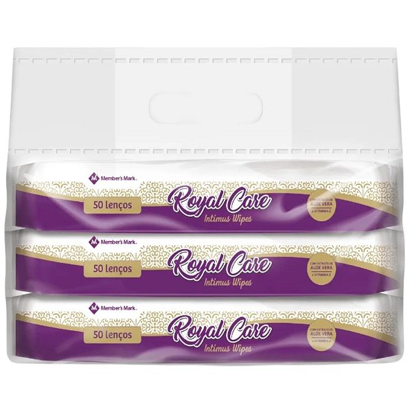 Lenços Higiênicos Umedecidos Premium Wipes 3x50 Toalhas 150u