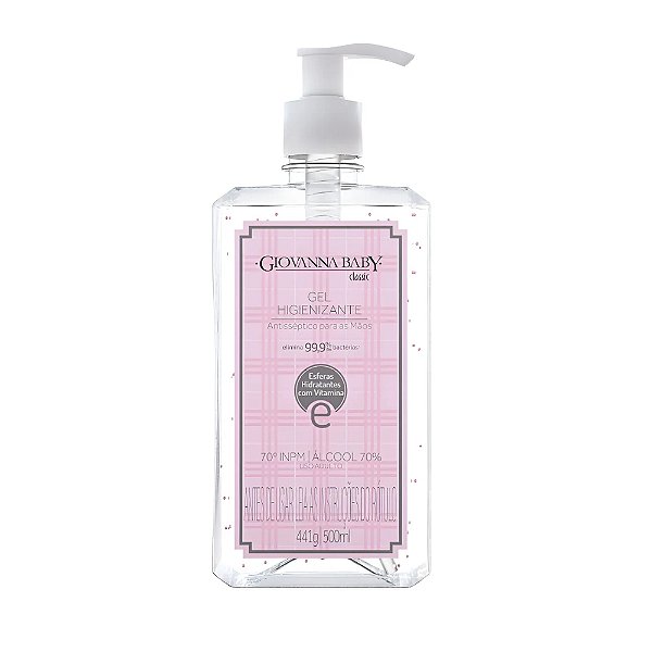 Álcool Gel 70o Classic Giovanna Baby 500ml Clássica