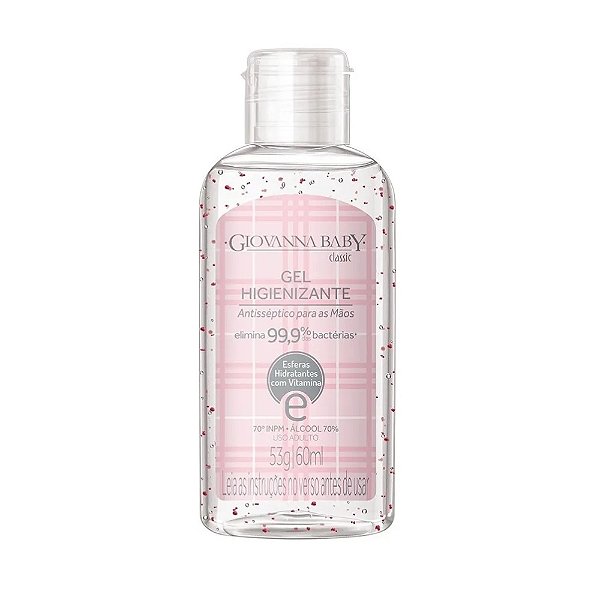 Gel Higienizante C/ Partículas Hidratante Giovanna Baby 60ml