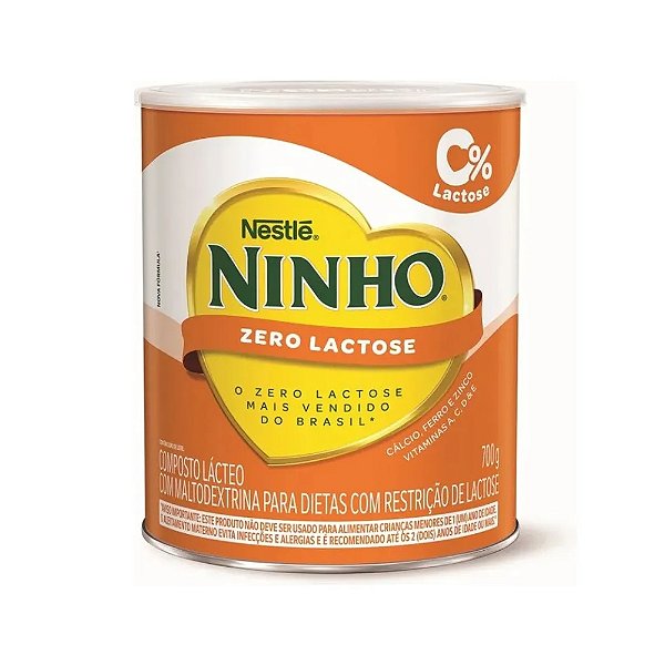 Composto Lácteo Ninho Zero Lactose Forti+ Lata 700g Nestlé L