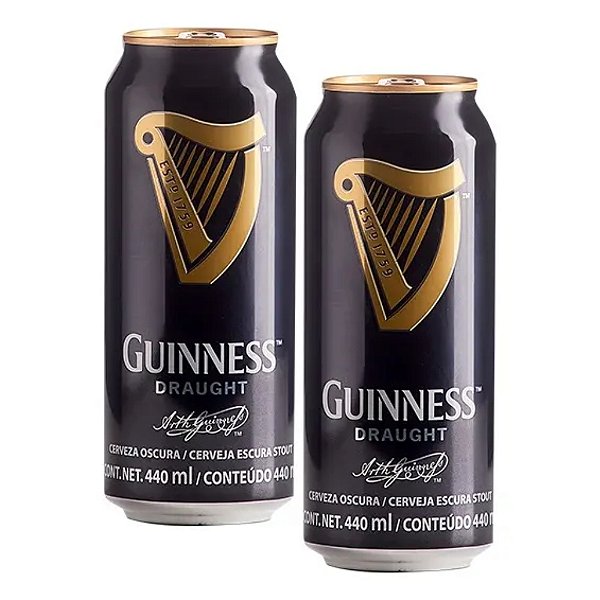 Kit 2 Cerveja Guinness Draught 440ml