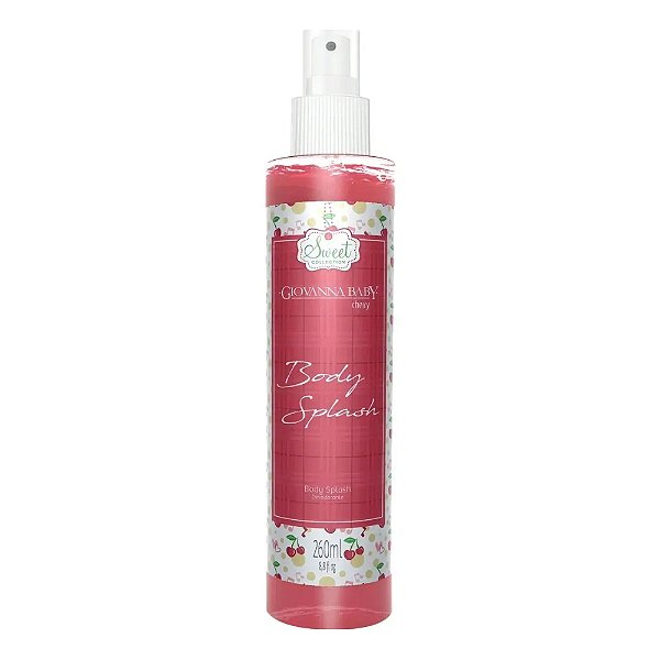 Body Splash Giovanna Baby Fragrância Cereja Spray 260ml