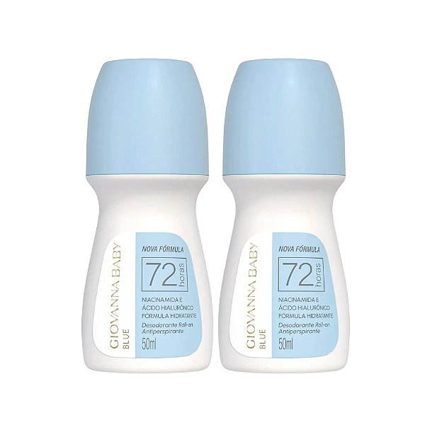 Desodorante 2 Uni Blue 50ml Giovanna Baby On 72h Rollon