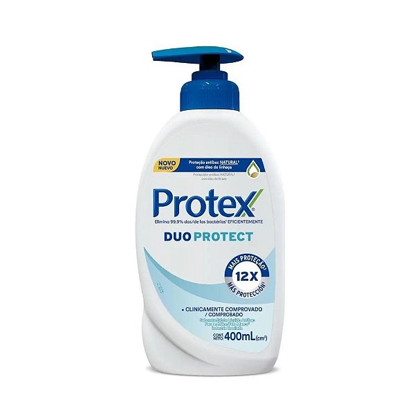 Sabonete Líquido Para Mãos Antibacteriano Duo Protect 400ml