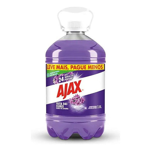 Limpador Ajax Festa Das Flores Lavanda 3,8l