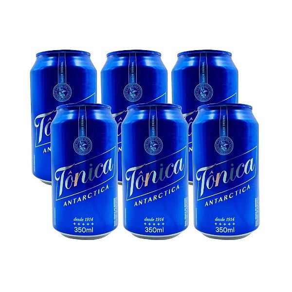 Água Tônica Antártica Em Lata 350 Ml Pacote De 6 Unidades