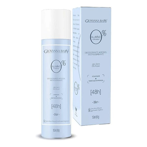 Desodorante Aero Giovanna Baby Blue Sem Alumínio 150ml