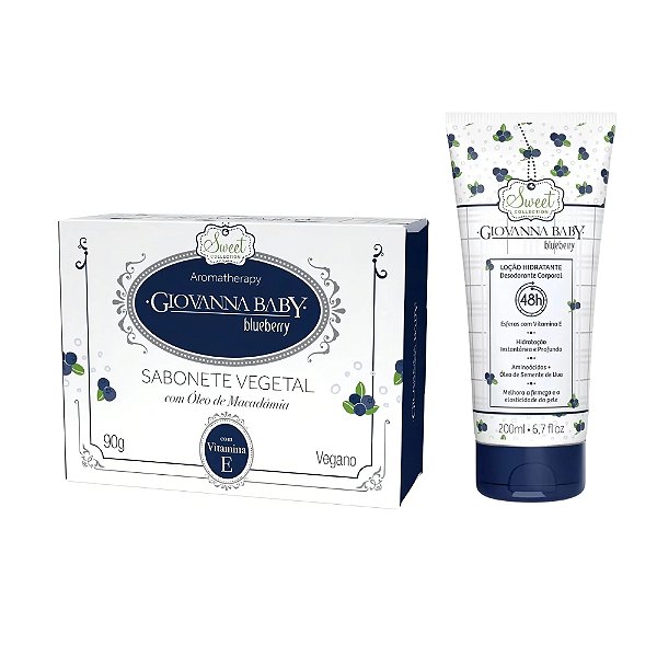 Kit Giovanna Baby Blueberry Hidratante E Sabonete