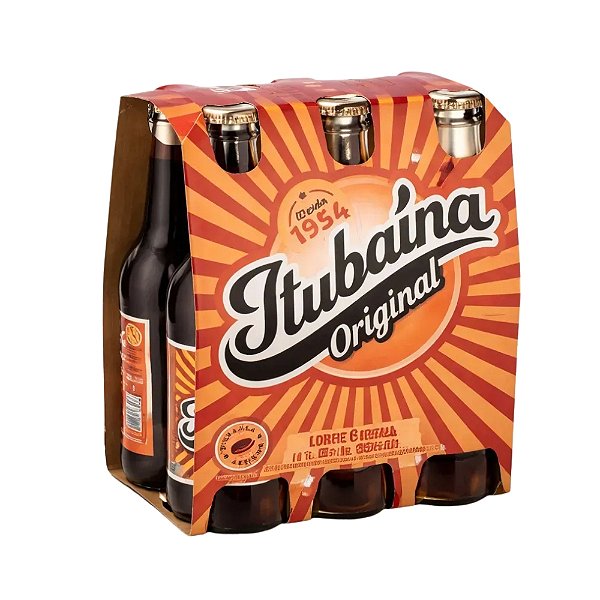 Pack 6 Refrigerante Itubaína Original Longneck Vidro 355ml