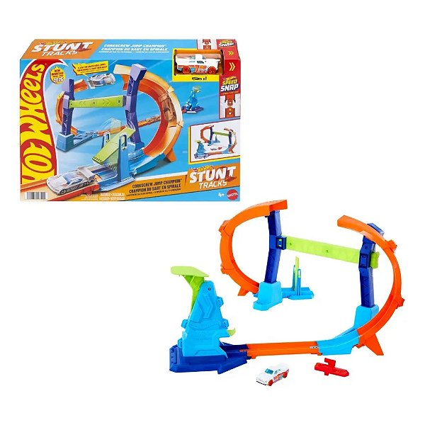 Hot Wheels Action Jumping Champion Toy Track Multicolor Jump
