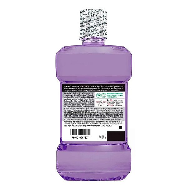 Antisseptico Bucal Listerine Cuidado Total Sem Alcool 1l