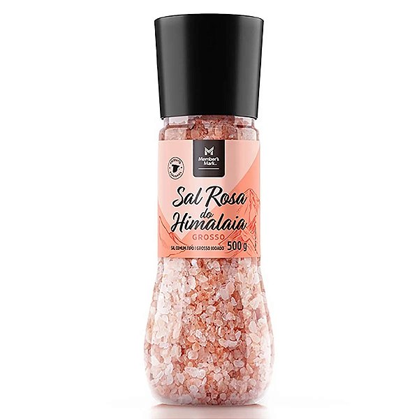 Sal Rosa Do Himalaia Grosso Com Moedor Member's Mark 500g