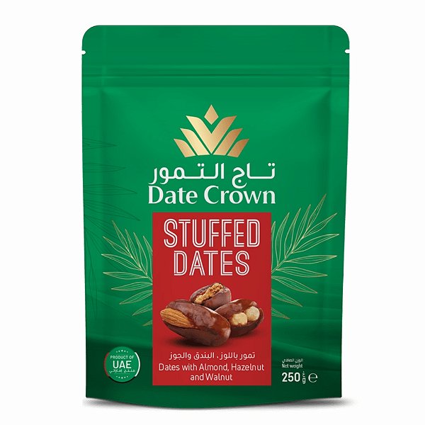 Tâmaras Recheadas com Nuts Date Crown Pouch 250g