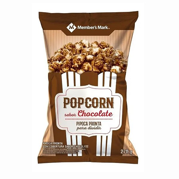 Pipoca Doce De Chocolate 270g Sabor Chocolate