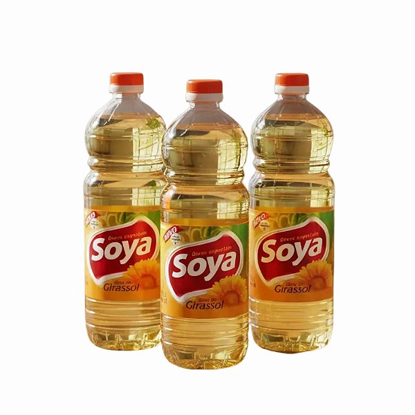 Kit C/3 Óleo De Girassol Soya 900ml