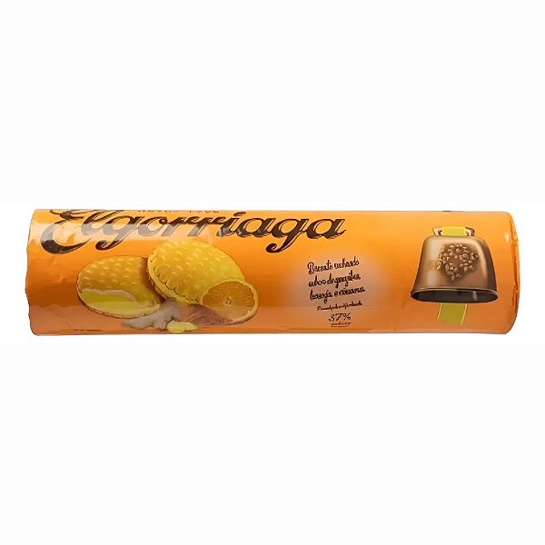 Biscoito Elgorriaga Sabor Gengibre Laranja E Cúrcuma 500g