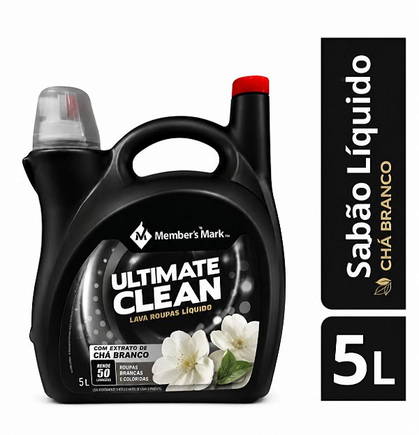 Sabao Liquido Lava Roupas Ultimate Clean 5l Chá Branco Novo