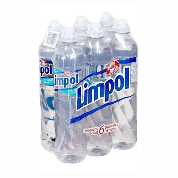 Detergente Líquido Cristal Limpol 500ml Pack 6 Unidades