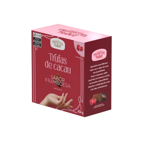 Trufas De Cacau Sabor Framboesa Truffettes De France 454g