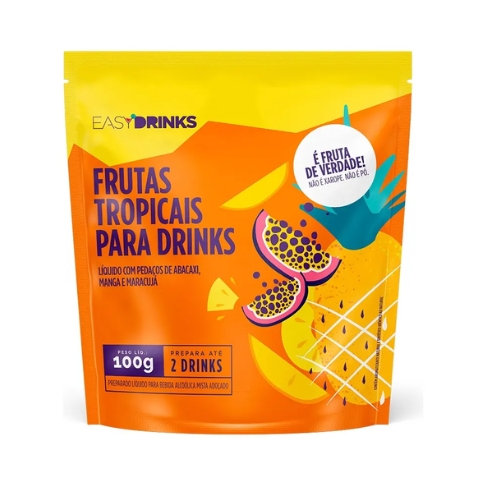 Sachê Preparo Para Drinks Frutas Tropicais Easy Drinks 100g