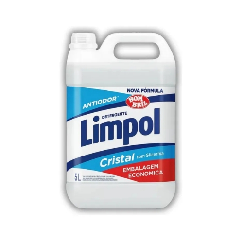 Lava Louças Concentrado Detergente Liquido Cristal Limpol 5l