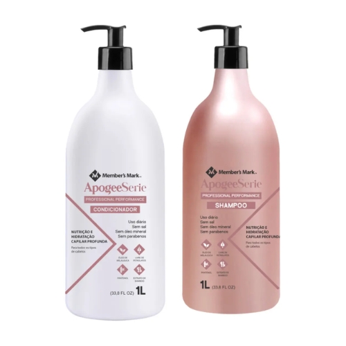 Shampoo E Condicionador Apogee Serie Members Mark 1l Cada