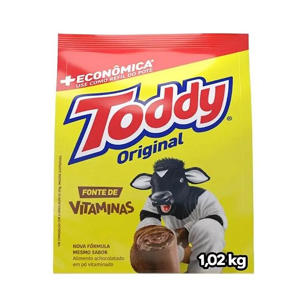 Achocolatado Em Pó Toddy Original Refil Pacote 1,020kg