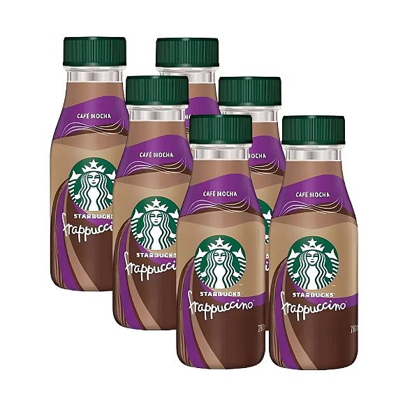 Frappuccino Starbucks Café Mocha Frasco Pack 6un 280ml