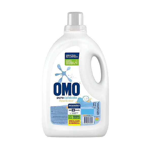 Sabão Líquido Omo Puro Cuidado 5L