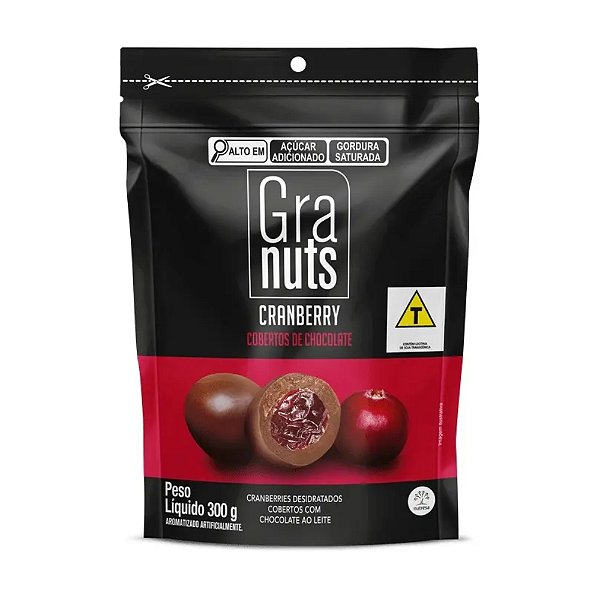 Cranberry Coberto Chocolate Cramberrie Granuts Colômbia 300g