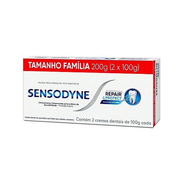Creme Dental Sensodyne Repair & Protect 2 Un.100g Cada
