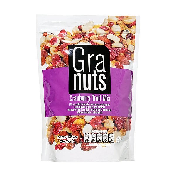 Mix De Cereais Granuts Cranberry Trail Mix 567g - Importado